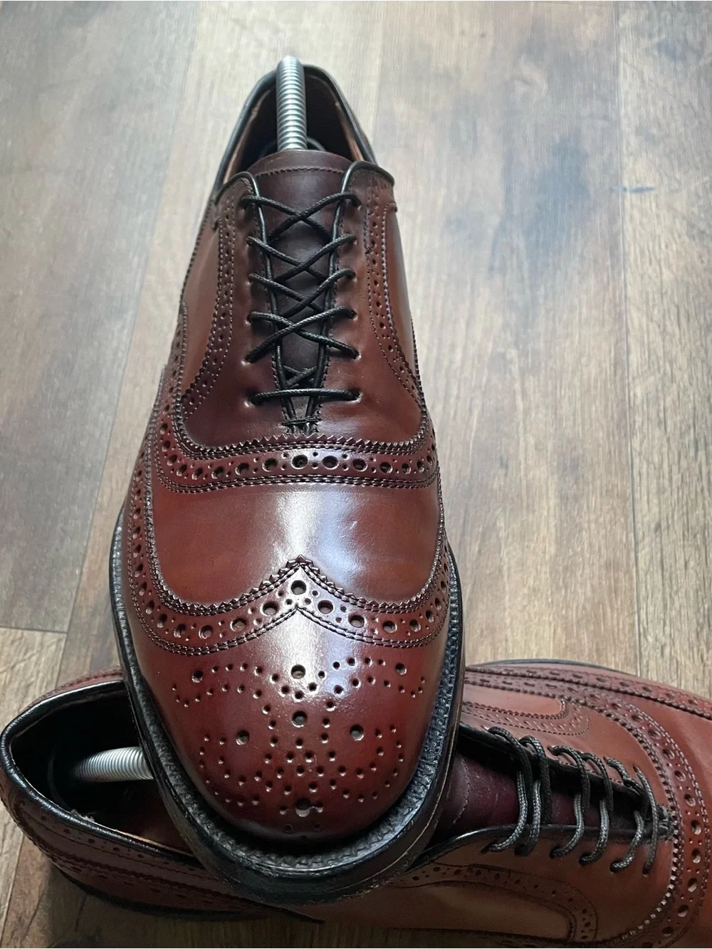 Allen Edmonds McAllister Cambridge Wingtip Oxford Dress Shoe Brown Men's